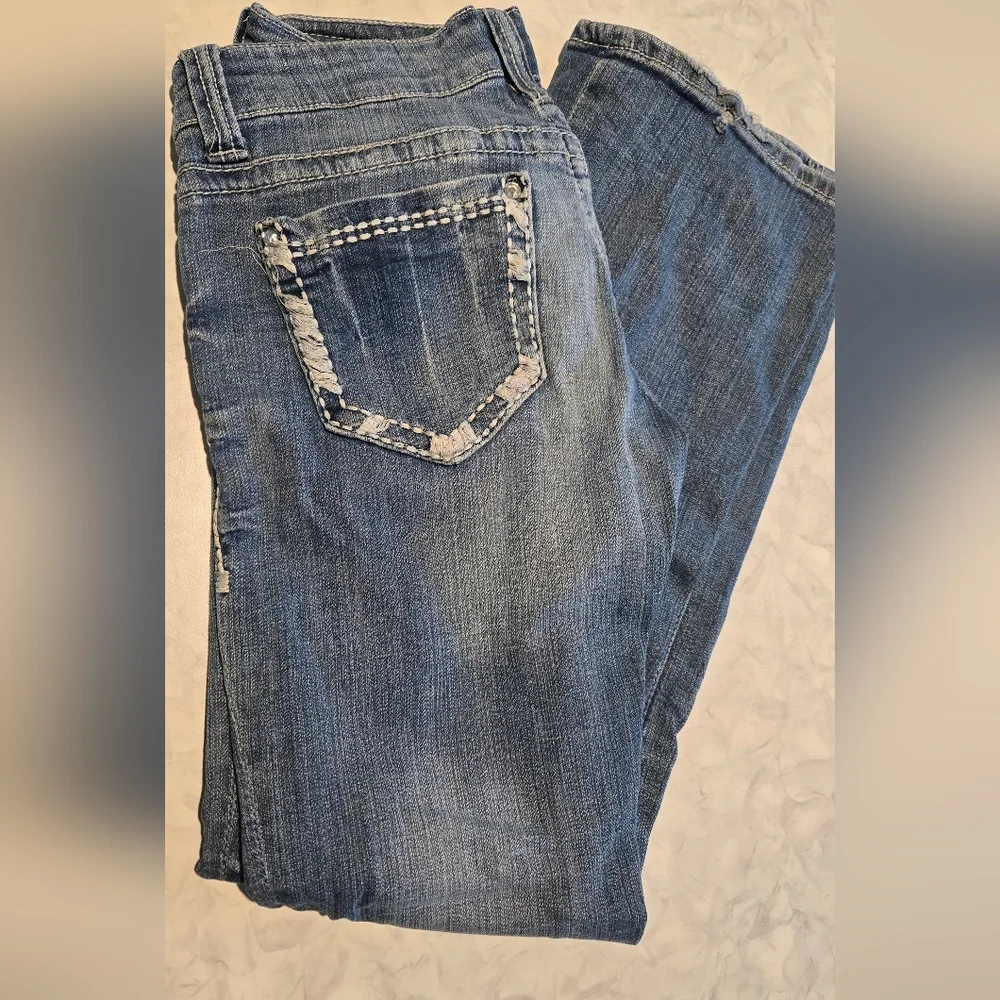 Daytrip Aquarius Womens Bootcut Denim Jeans Size 28R Ladies - Picture 6 of 6